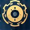 Icon showing interconnected gears for support