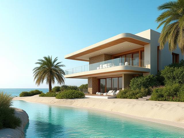 Exclusive Beachfront Villa Exterior on Palm Jumeirah